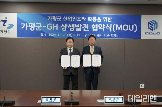 GH – 가평군, 지역경제 활성화를 위한 상생발전 업무협약 체결