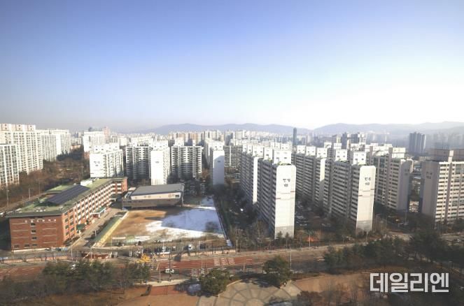 수지 한성 아파트 전경